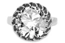 Zircon Sterling silver 925 Ring Vintage Jewlery vrc035s